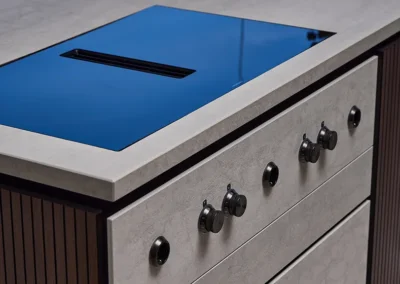 Detailaufnahme Lamellen Stripe Küche von Faber Küchenmanufaktur